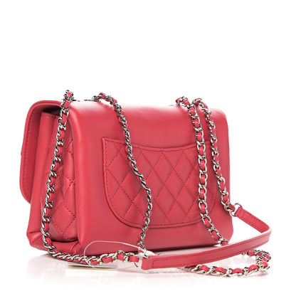 Chanel Calfskin Mini Tramezzo Flap Red 2 of 10