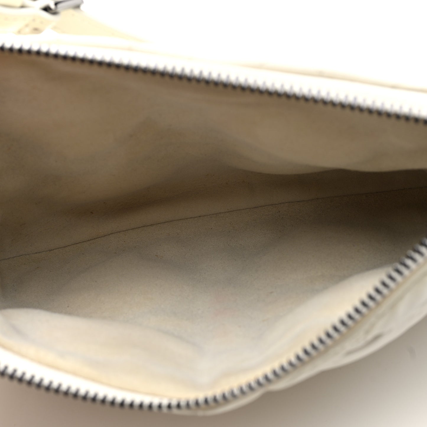 Calfskin Cannage Caro Pouch Latte