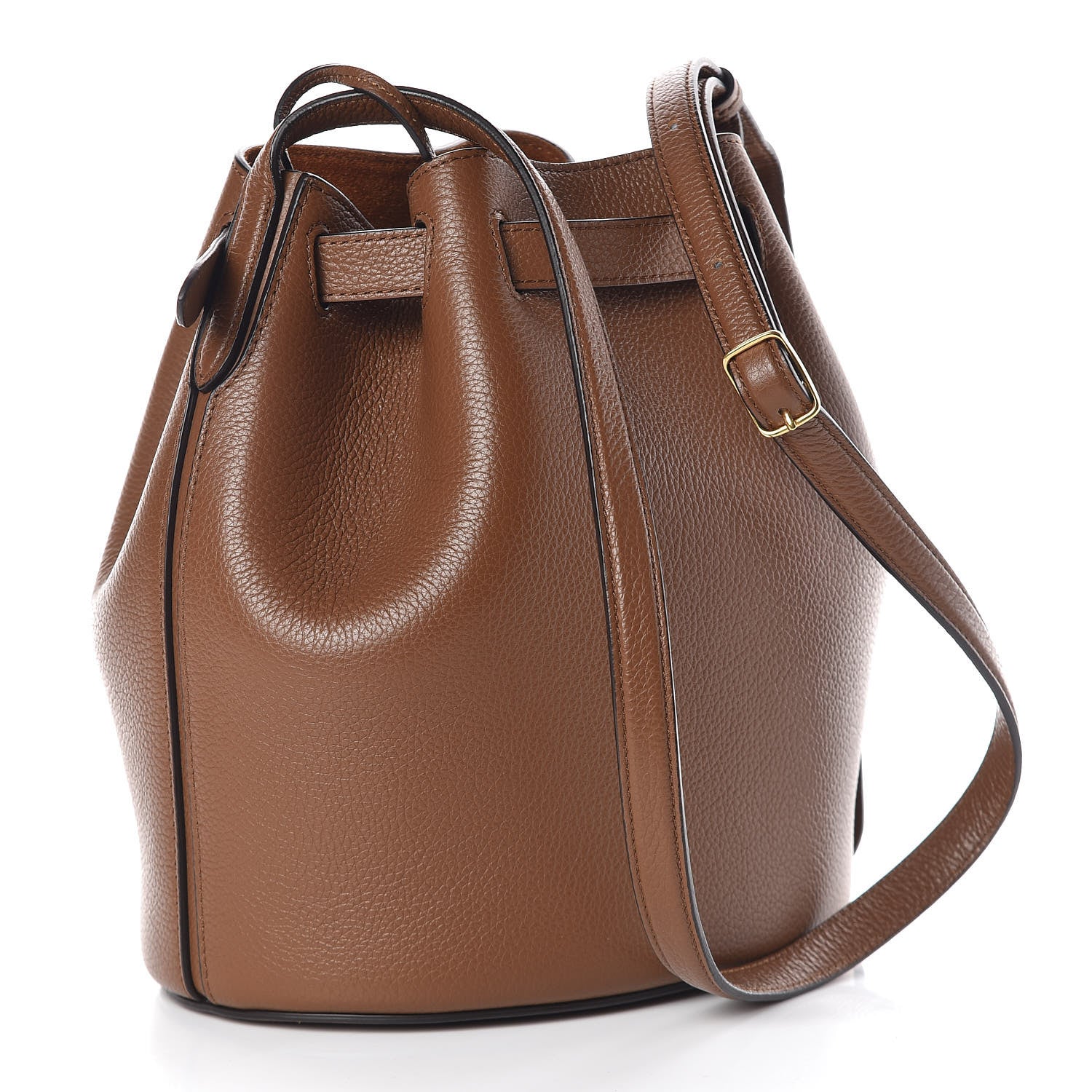 Mulberry Small Classic Grain Calfskin Small Abbey Bucket Bag Oak 4 of 10