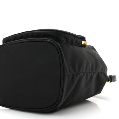 Prada Saffiano Tessuto Nylon Mini Bucket Crossbody Bag Black 10 of 10