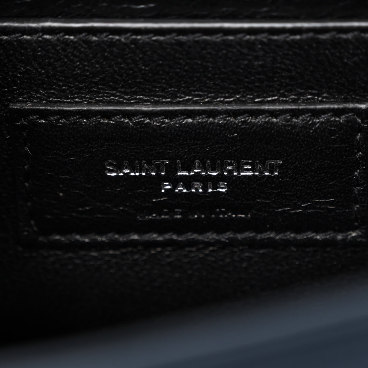 Saint Laurent Satin Small Classic Monogram Kate Tassel Satchel Navy Blue 6 of 11