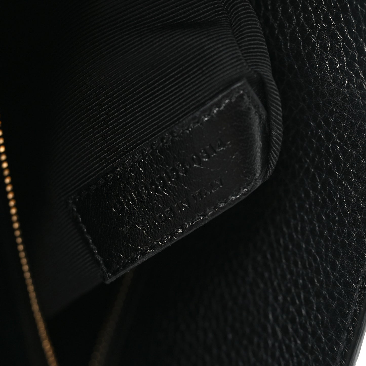 Grained Calfskin Small Sac De Jour Black