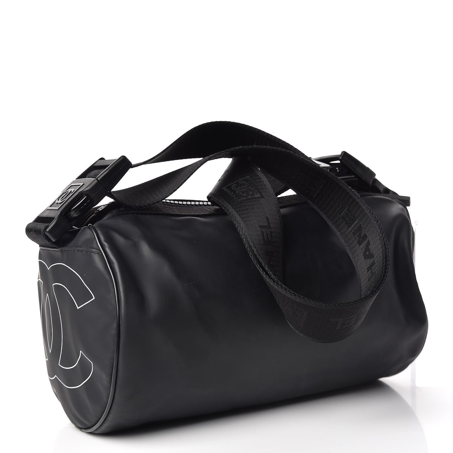 Chanel Rubber Nylon Small Sport Duffle Black 3 of 9