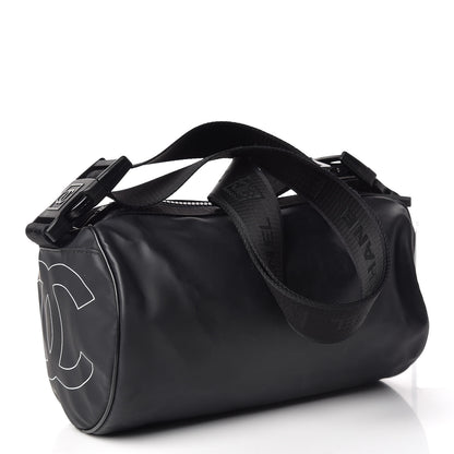 Chanel Rubber Nylon Small Sport Duffle Black 3 of 9