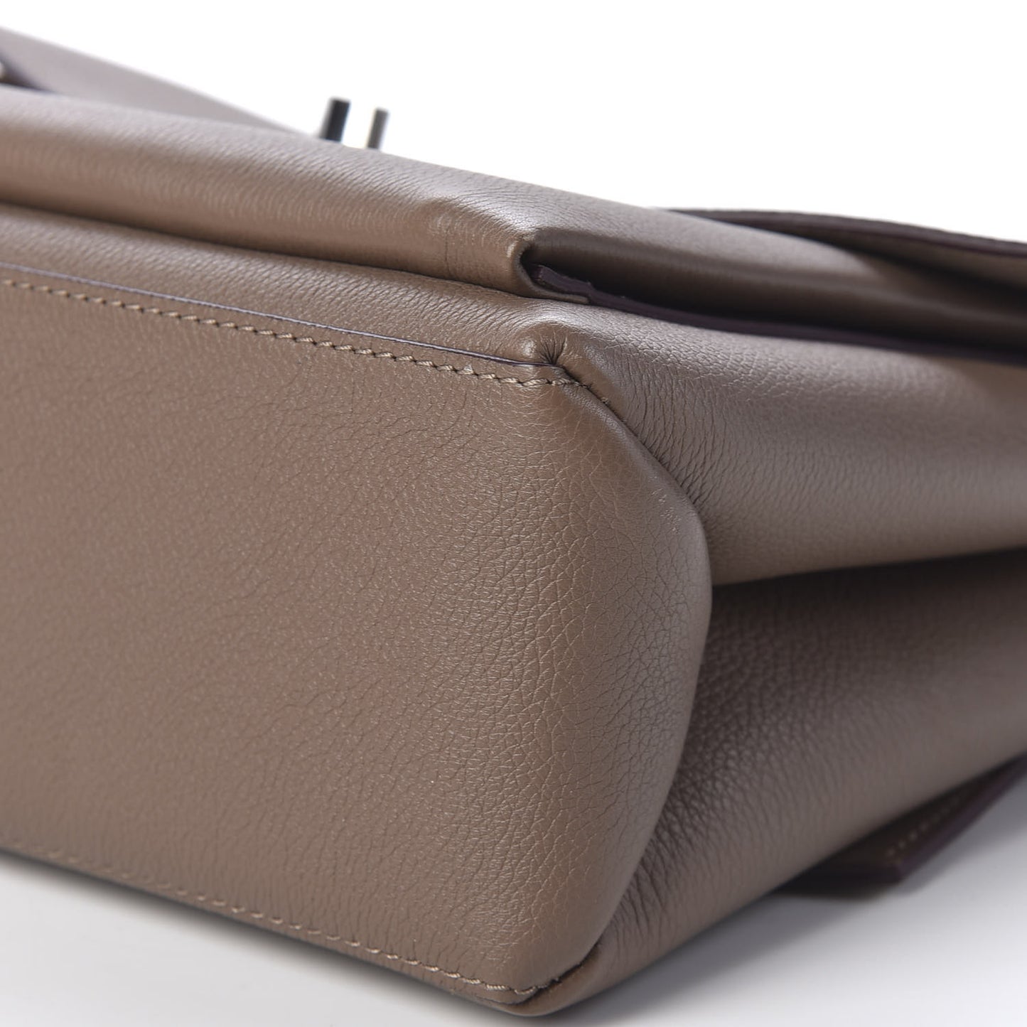 Soft Calfskin My Lockme Top Handle Taupe Glace