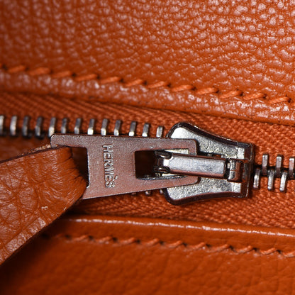 Hermes Taurillon Clemence HAC Birkin 32 Potiron 14 of 33