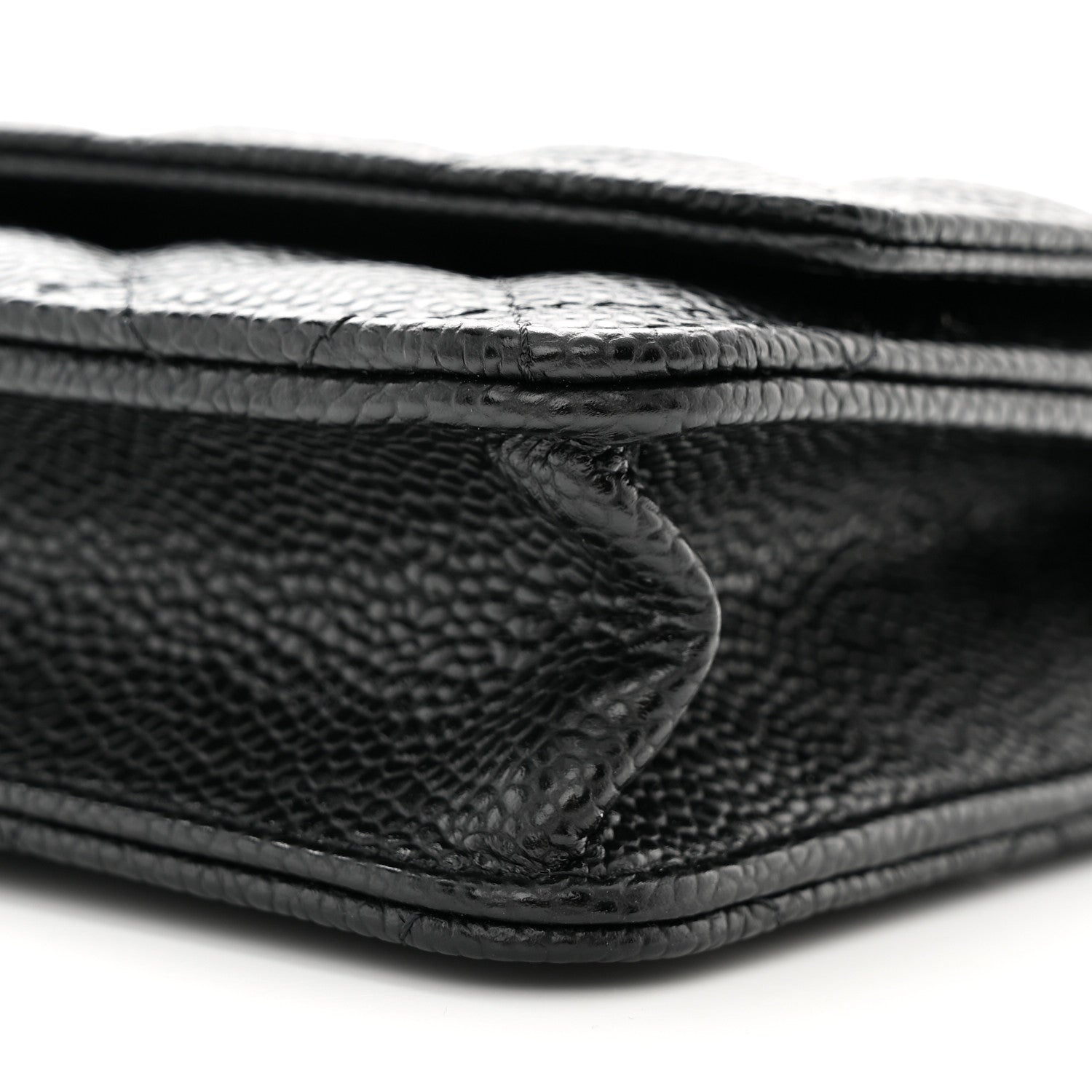 Chanel Caviar Quilted Wallet On Chain WOC Black 11 of 12