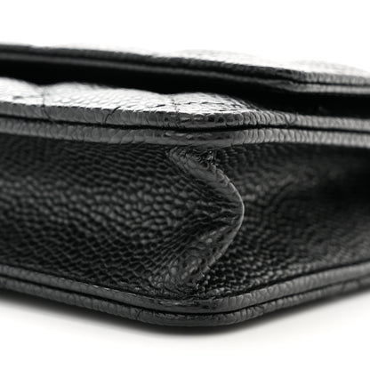Chanel Caviar Quilted Wallet On Chain WOC Black 11 of 12