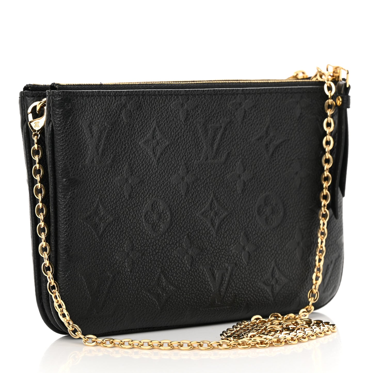 Empreinte Double Zip Pochette Black