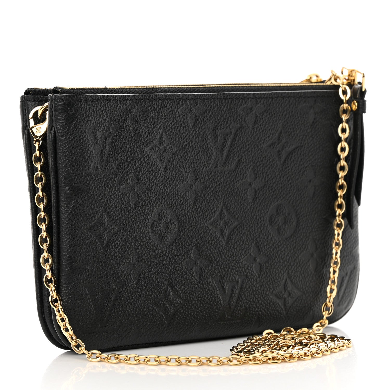 Louis Vuitton Empreinte Double Zip Pochette Black 3 of 13