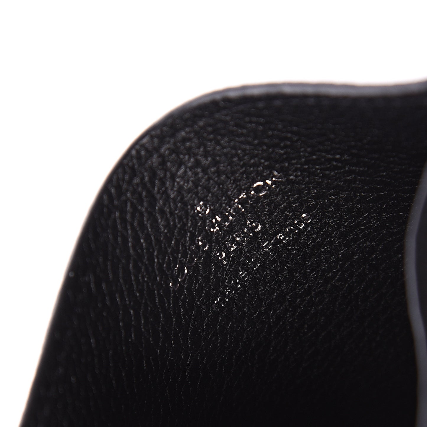Calfskin Lockme Card Holder Black