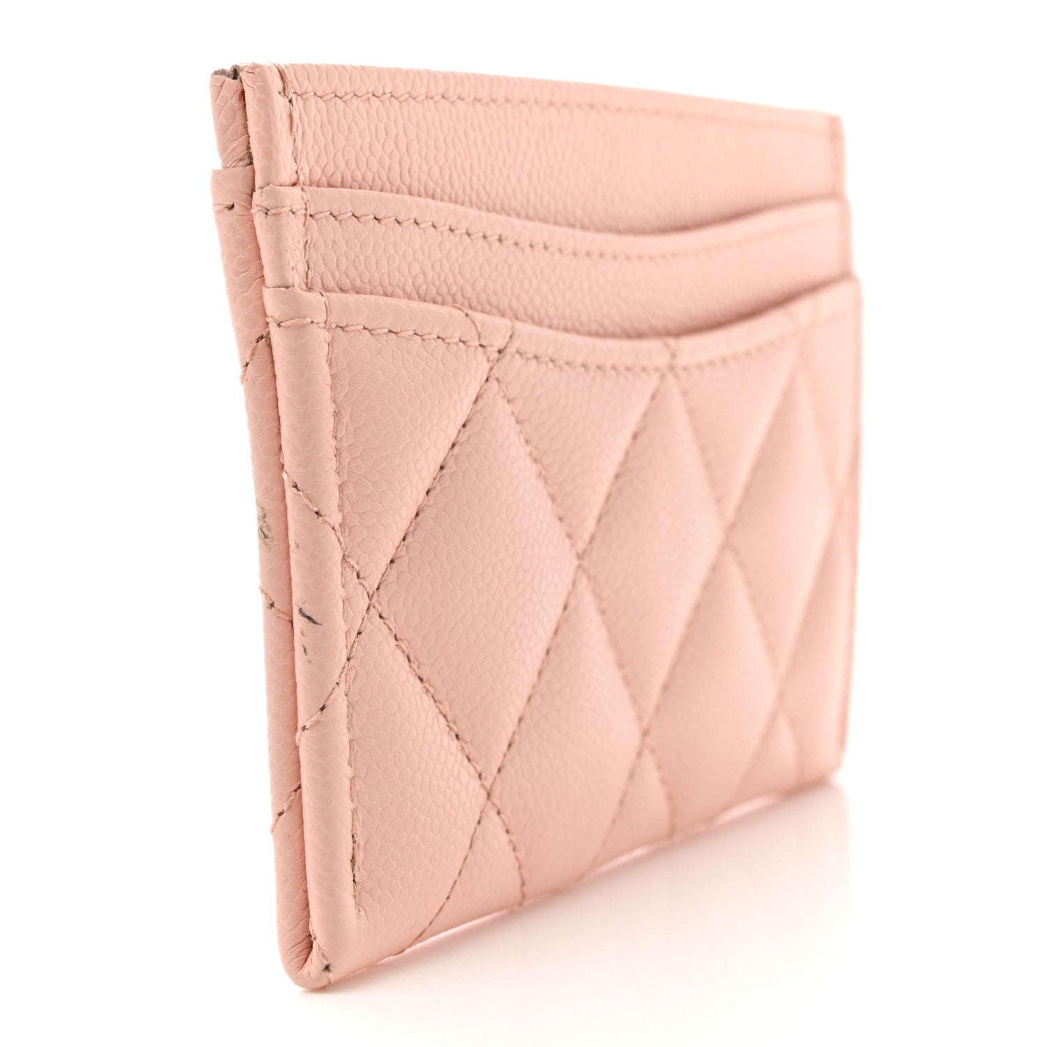 Chanel Caviar Quilted Card Holder Light Pink 3 of 10