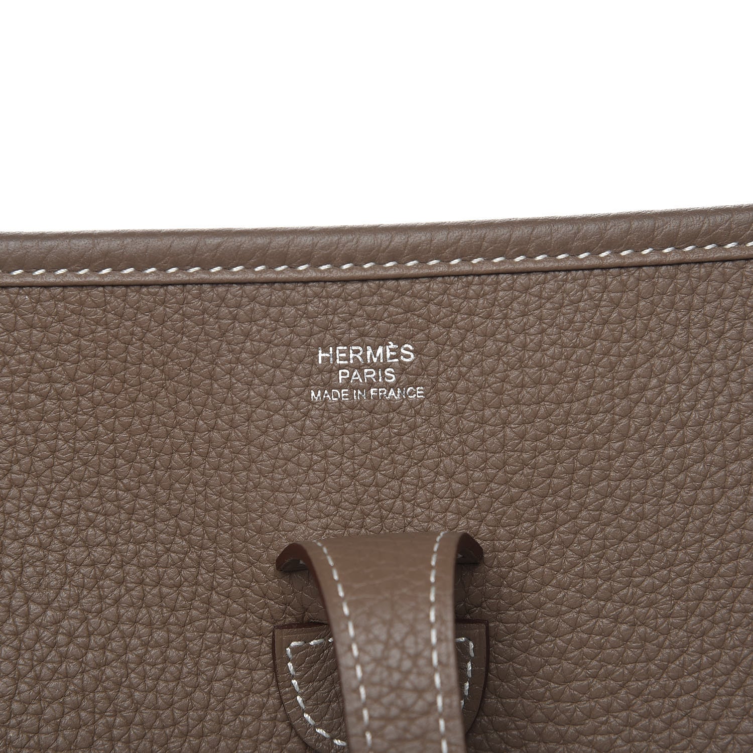 Hermes Taurillon Clemence Evelyne III PM Etoupe 6 of 10