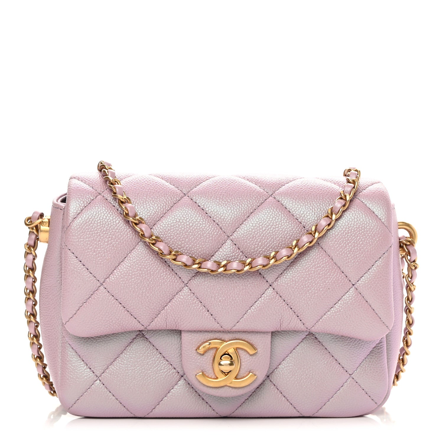 Chanel Iridescent Caviar Quilted Mini My Perfect Flap Pink 1 of 11