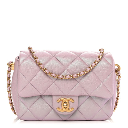 Chanel Iridescent Caviar Quilted Mini My Perfect Flap Pink 1 of 11