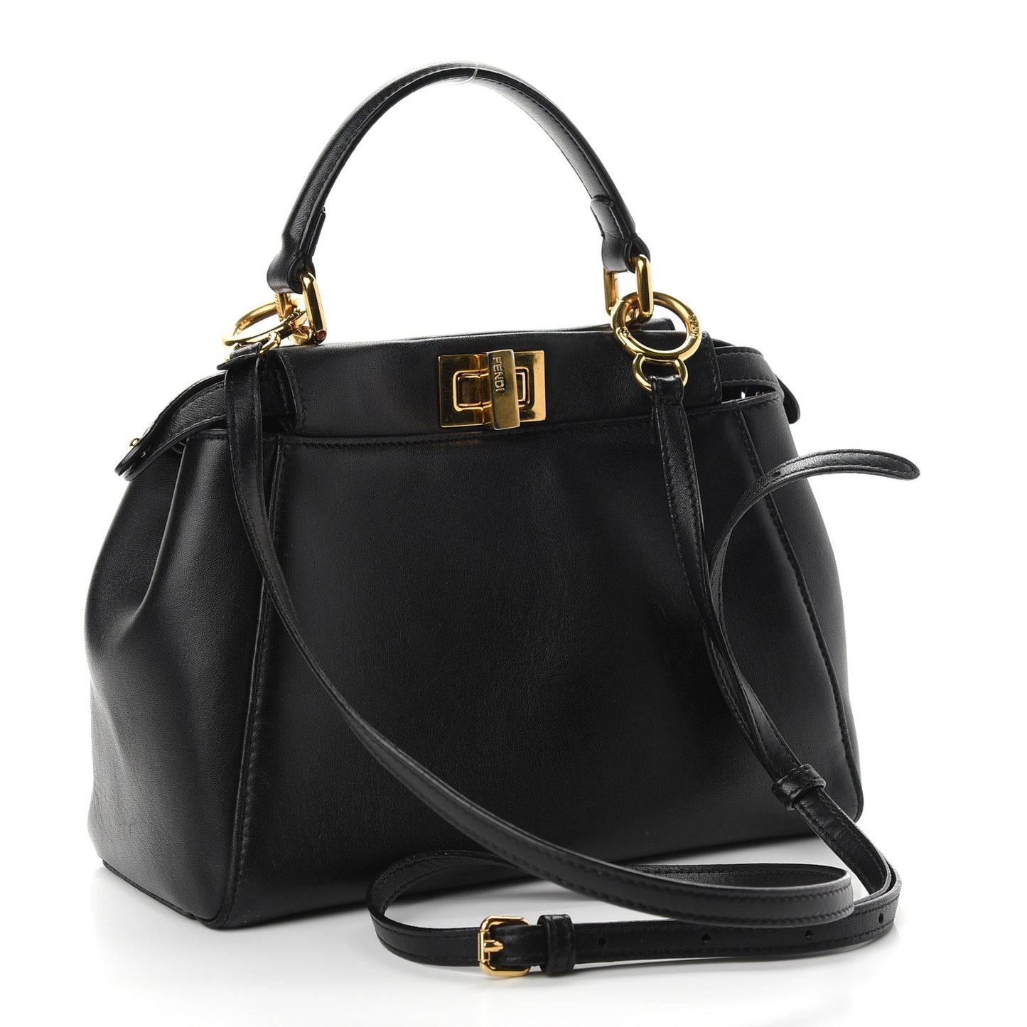 Nappa Mini Peekaboo Iconic Satchel Black