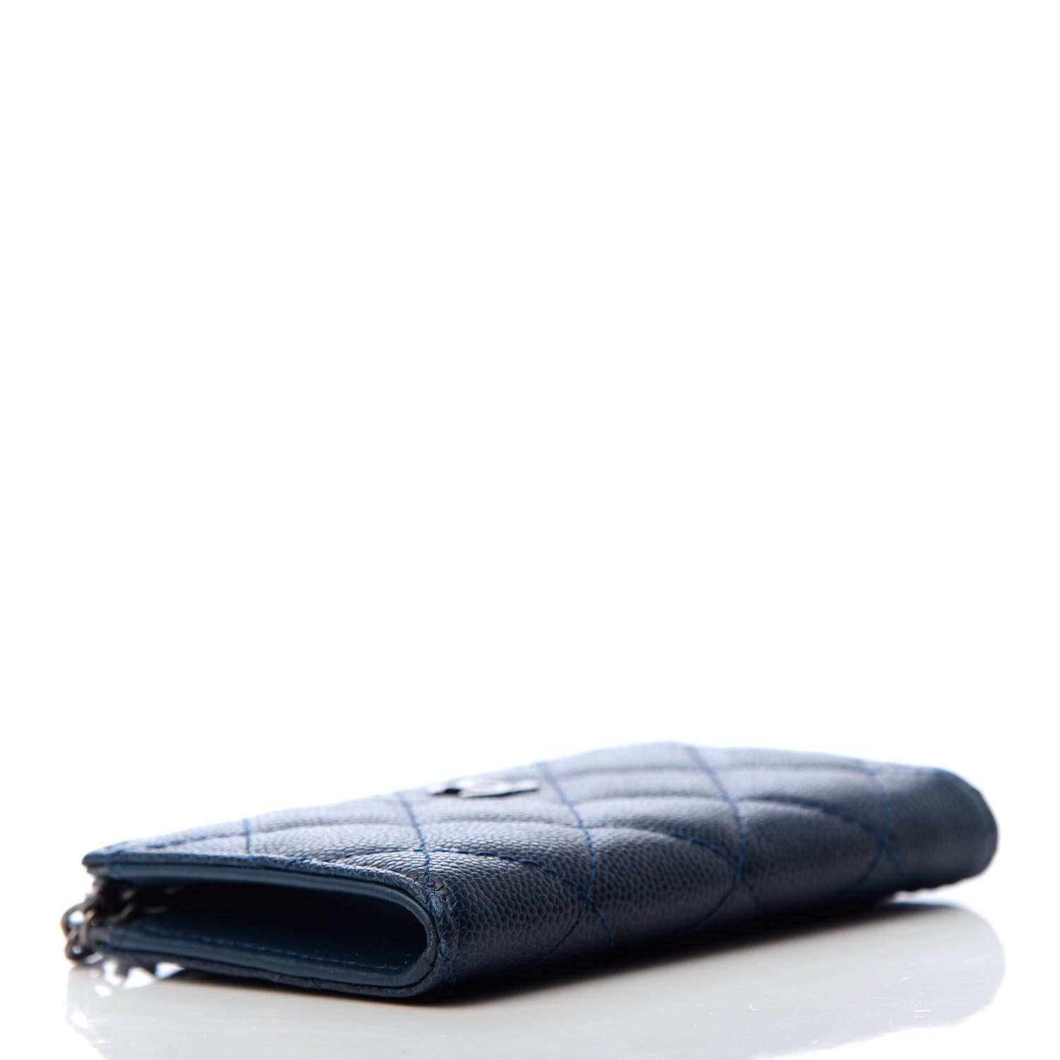 Chanel Caviar Quilted Key Holder Case Navy 4 of 7