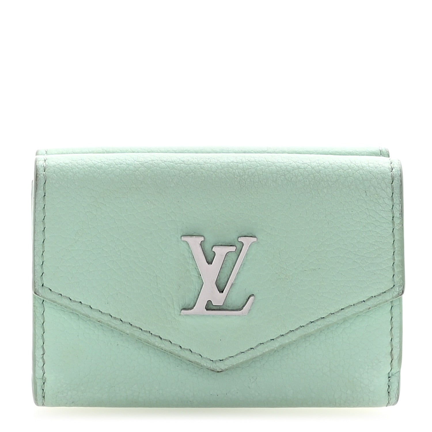 Louis Vuitton Calfskin Lockmini Wallet Menthe 1 of 8