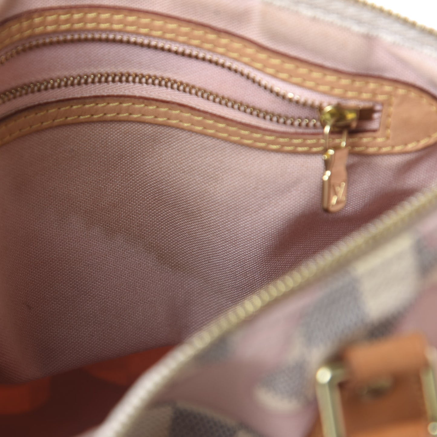 Damier Azur Tahitienne Speedy Bandouliere 30 Rose Ballerine