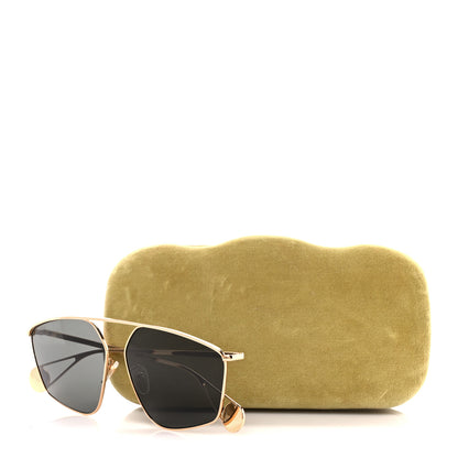 Gucci Square Frame GG0437SA Sunglasses Gold 8 of 8