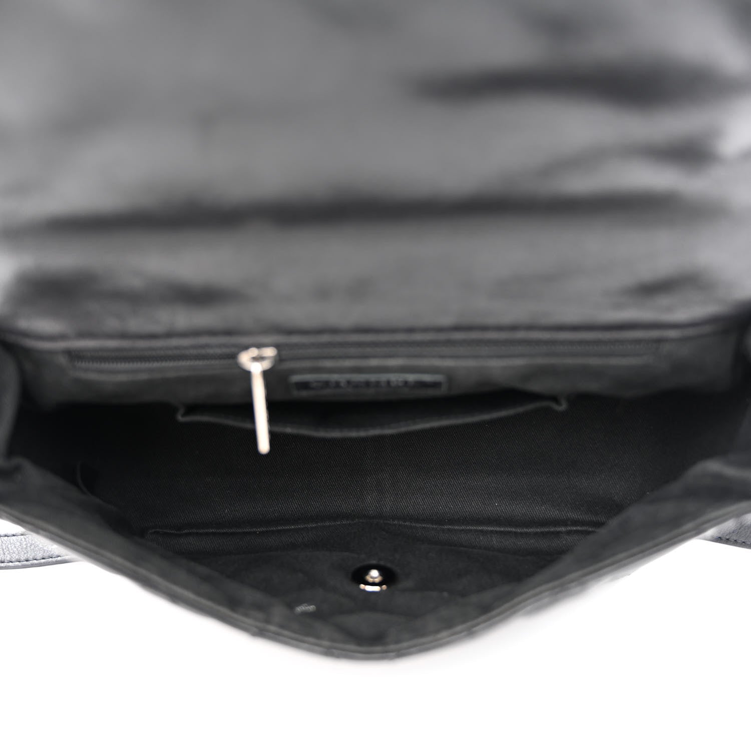 Chanel Lambskin Quilted Messenger Bag Black 5 of 15