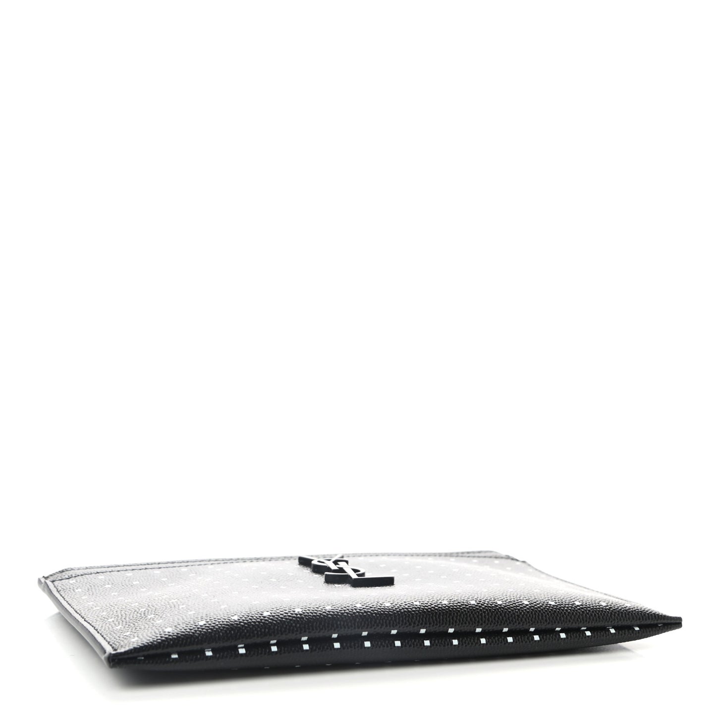 Grain De Poudre Square Dot Zip Bill Pouch Black White