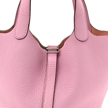 Hermes Taurillon Clemence Picotin Lock 18 PM Mauve Sylvestre 8 of 10
