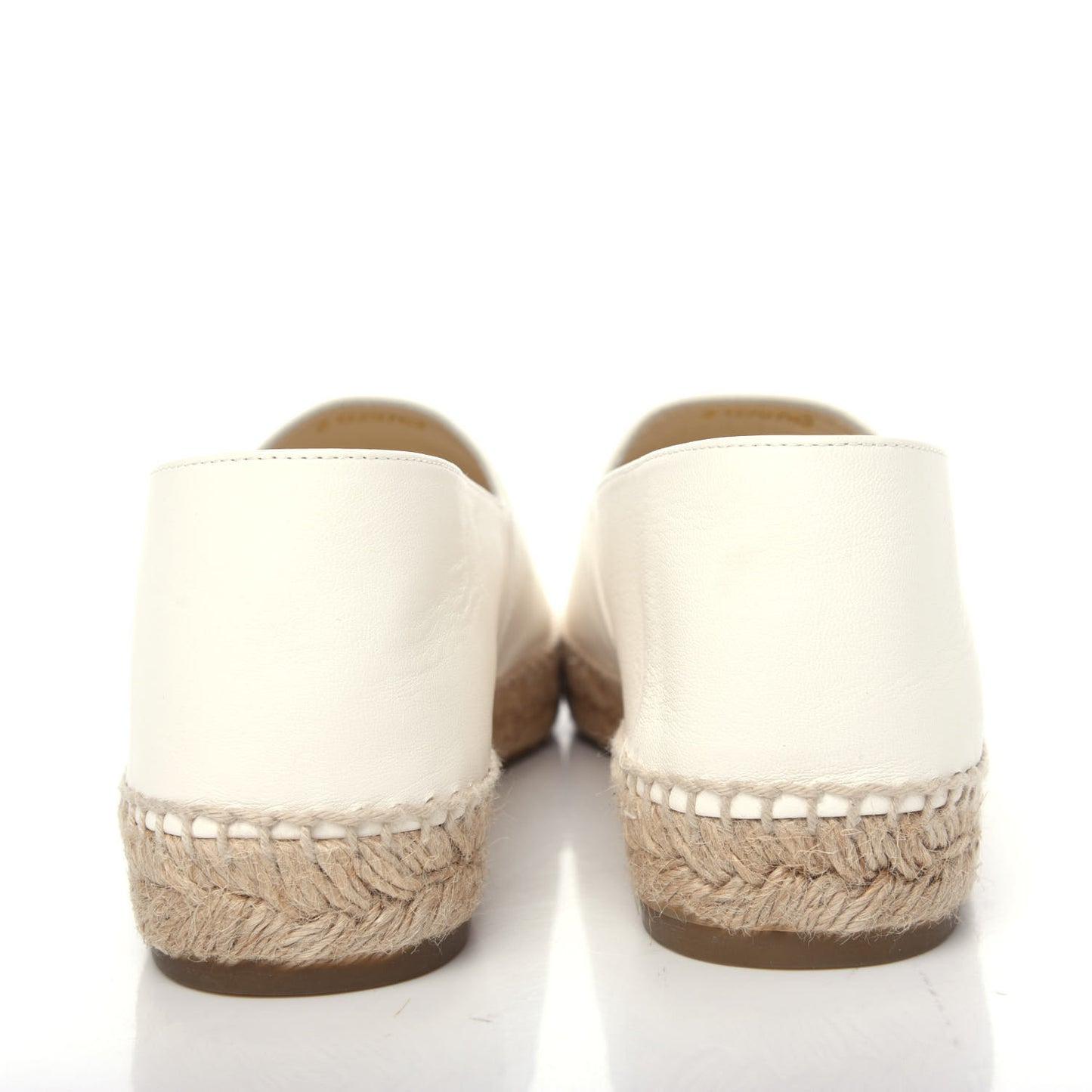 Lambskin CC Espadrilles 40 White