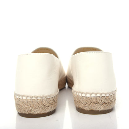 Chanel Lambskin CC Espadrilles 40 White 7 of 13