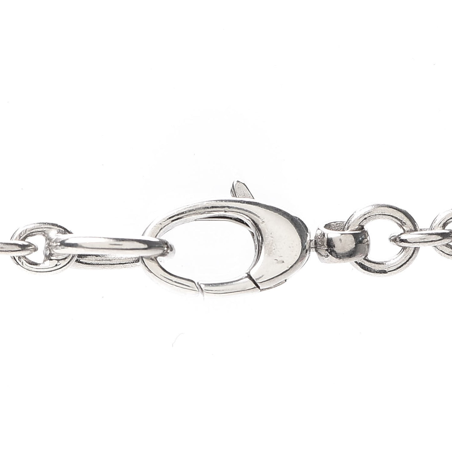 Sterling Silver Bamboo Horsebit Pendant Necklace