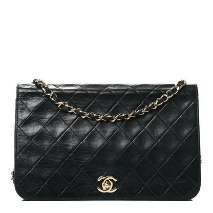Chanel Lambskin Quilted Small Single Flap Black 1 of 6