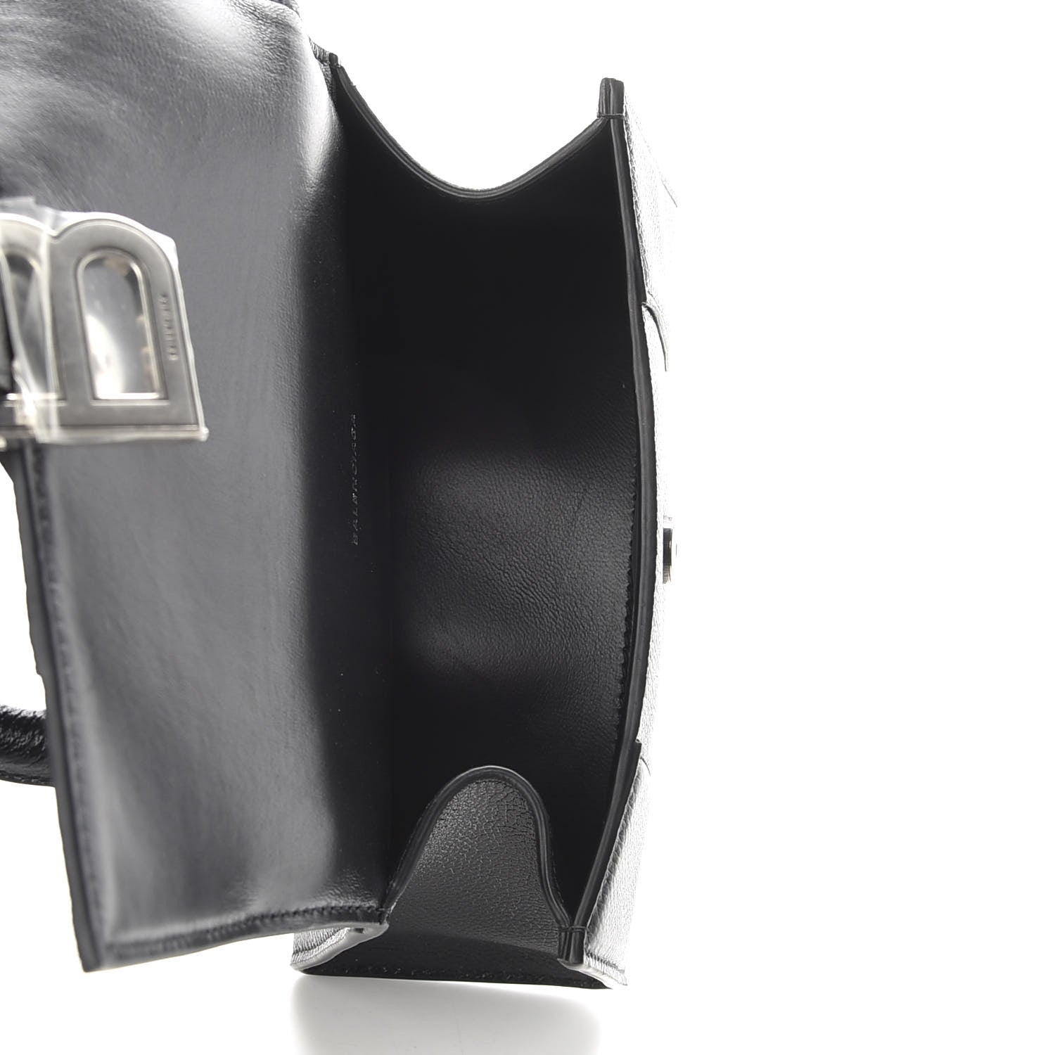 Balenciaga Grained Calfskin Hourglass Top Handle Bag XS Black 5 of 9