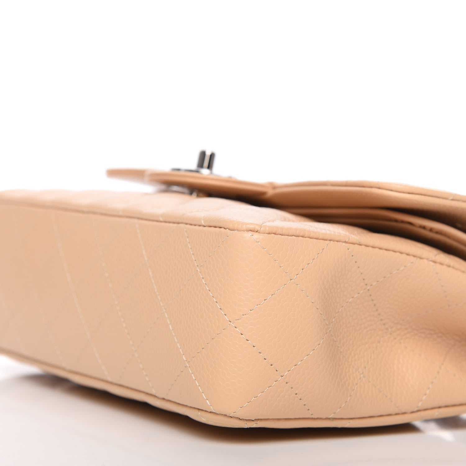 Chanel Caviar Quilted Small Double Flap Beige 9 of 11