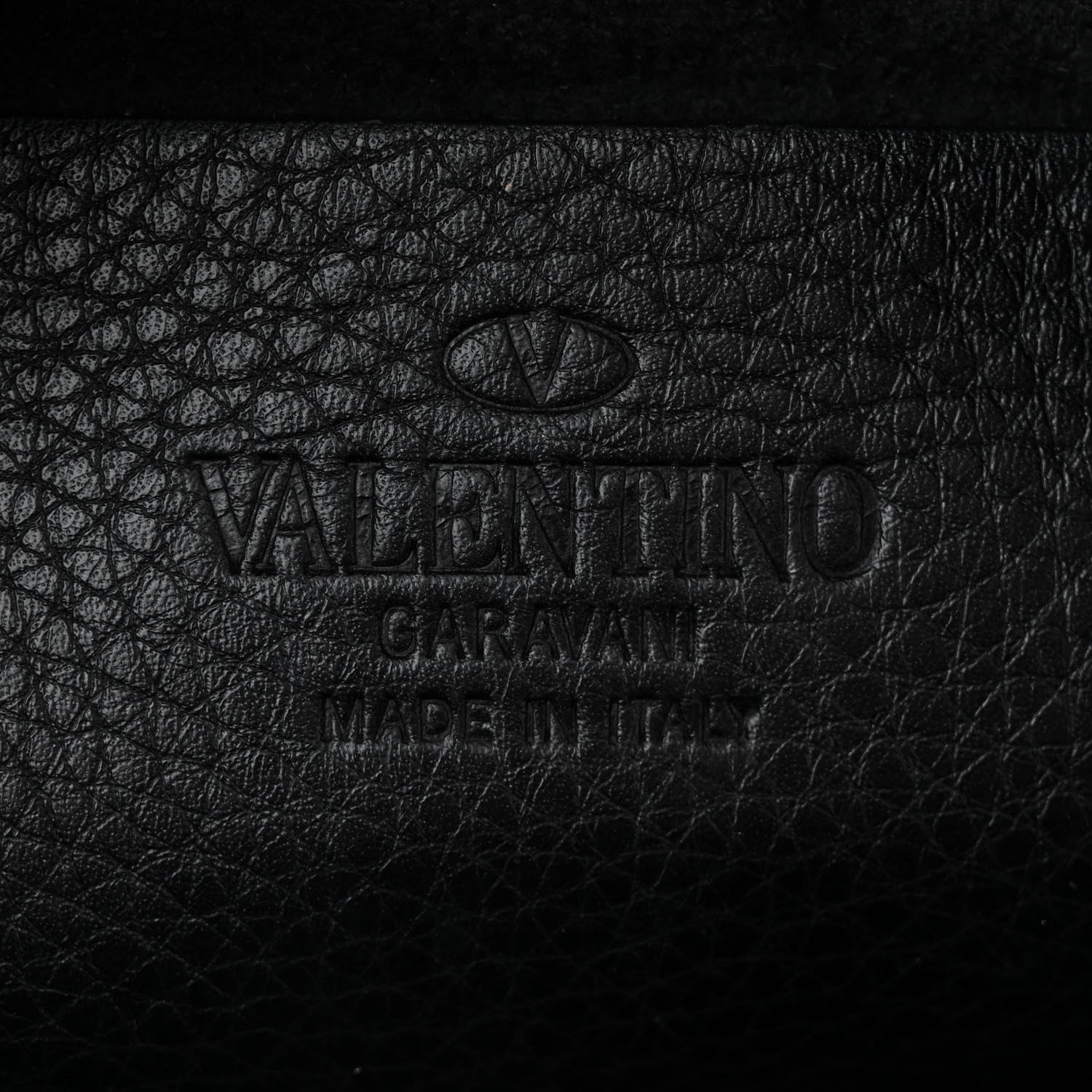 Valentino Garavani Pebbled Calfskin Rockstud Camera Crossbody Bag Black 6 of 9