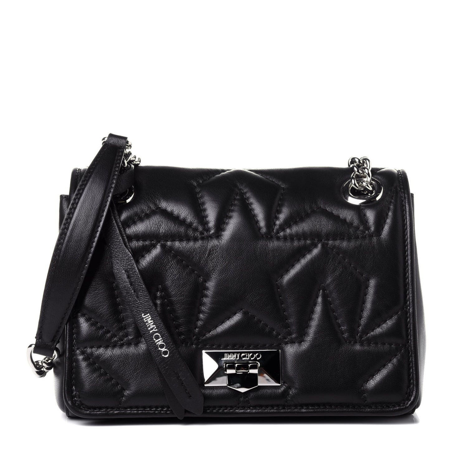 Lambskin Small Helia Shoulder Bag Black