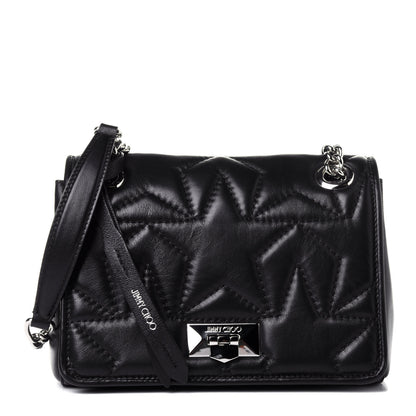 Jimmy Choo Lambskin Small Helia Shoulder Bag Black 1 of 10