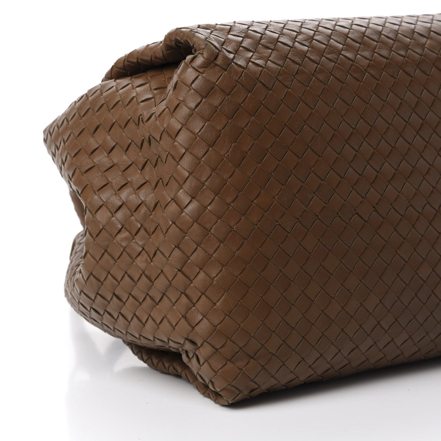 Nappa Intrecciato Parachute Bag Brown