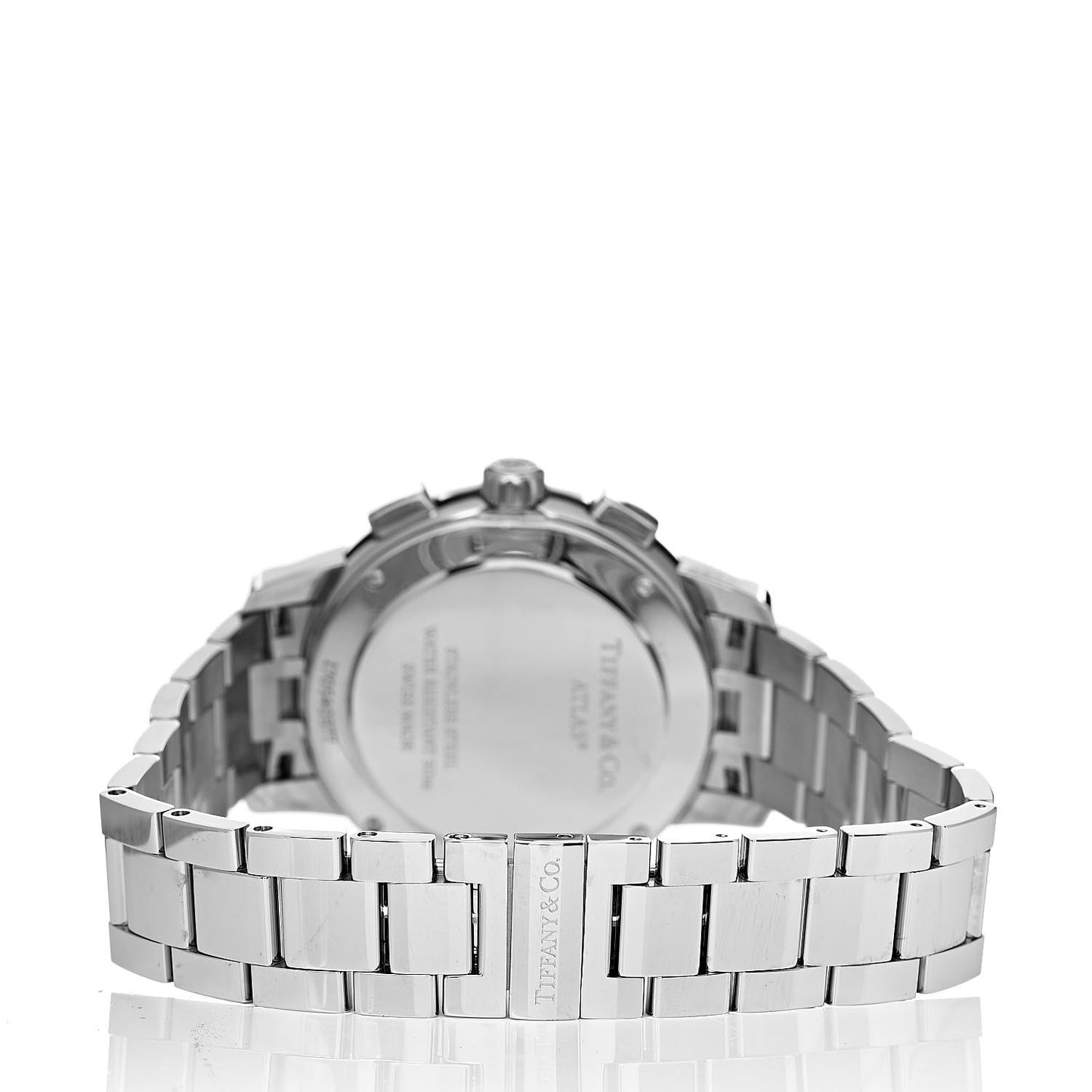 Stainless Steel Diamond Bezel 36mm Atlas Dome Chronograph Quartz Watch