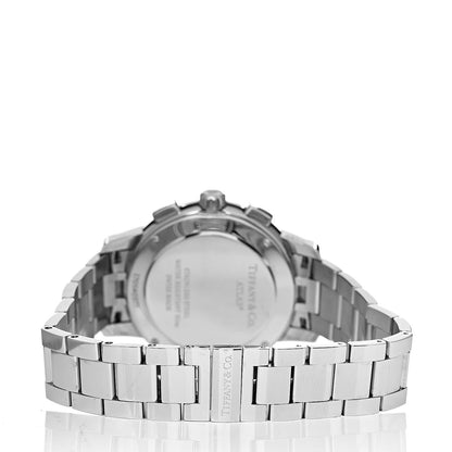 Tiffany Stainless Steel Diamond Bezel 36mm Atlas Dome Chronograph Quartz Watch 4 of 7