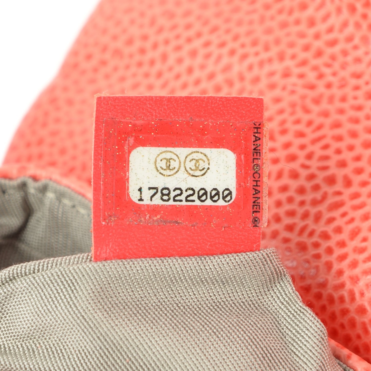 Caviar Half Moon Wallet On Chain WOC Orange