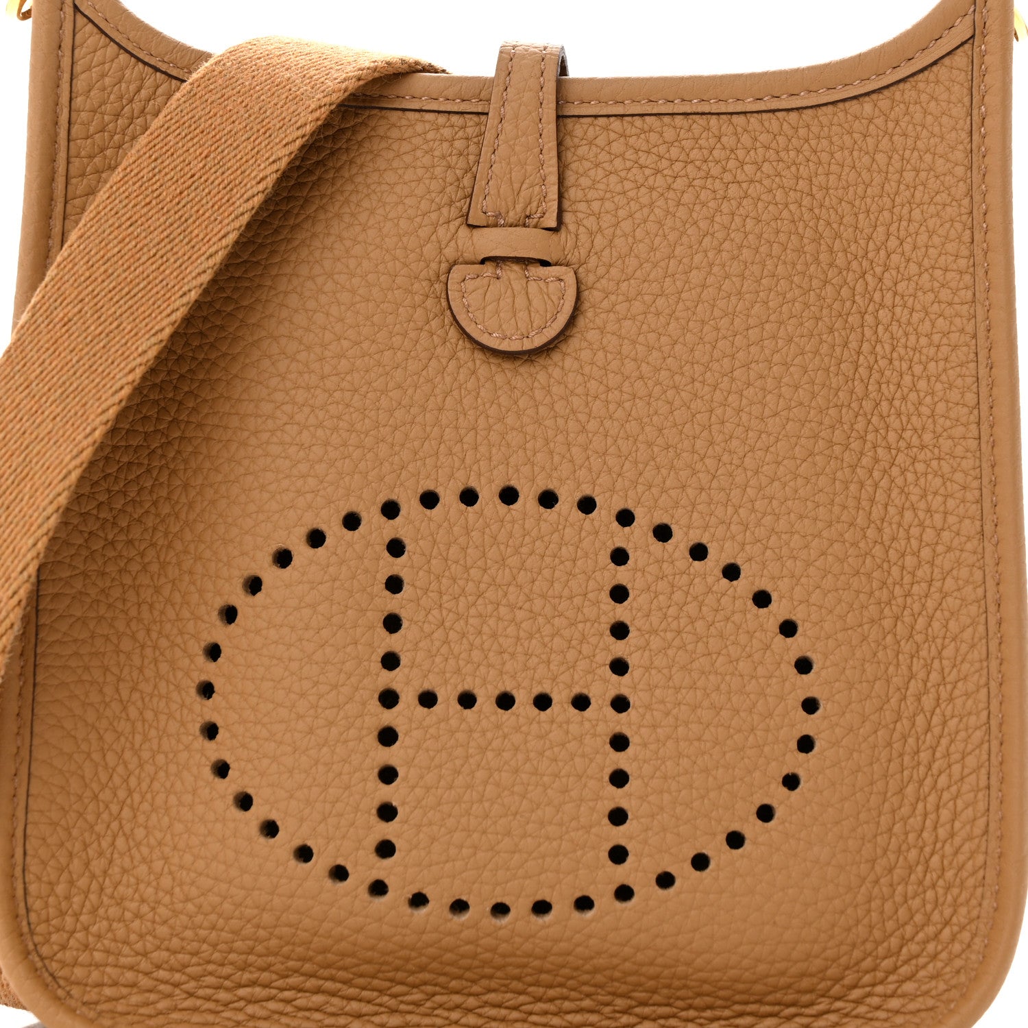 Hermes Taurillon Clemence Evelyne TPM Biscuit 8 of 10