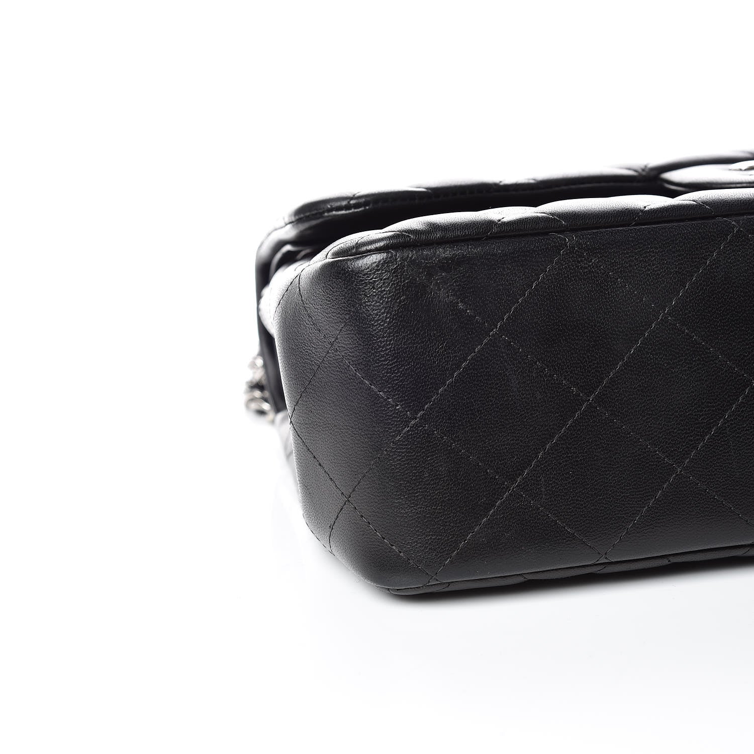 Chanel Lambskin Quilted Jumbo Double Flap Black 5 of 10