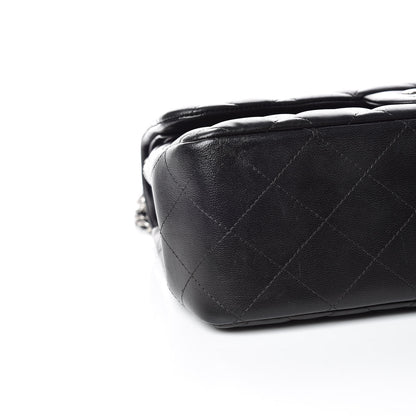 Chanel Lambskin Quilted Jumbo Double Flap Black 5 of 10