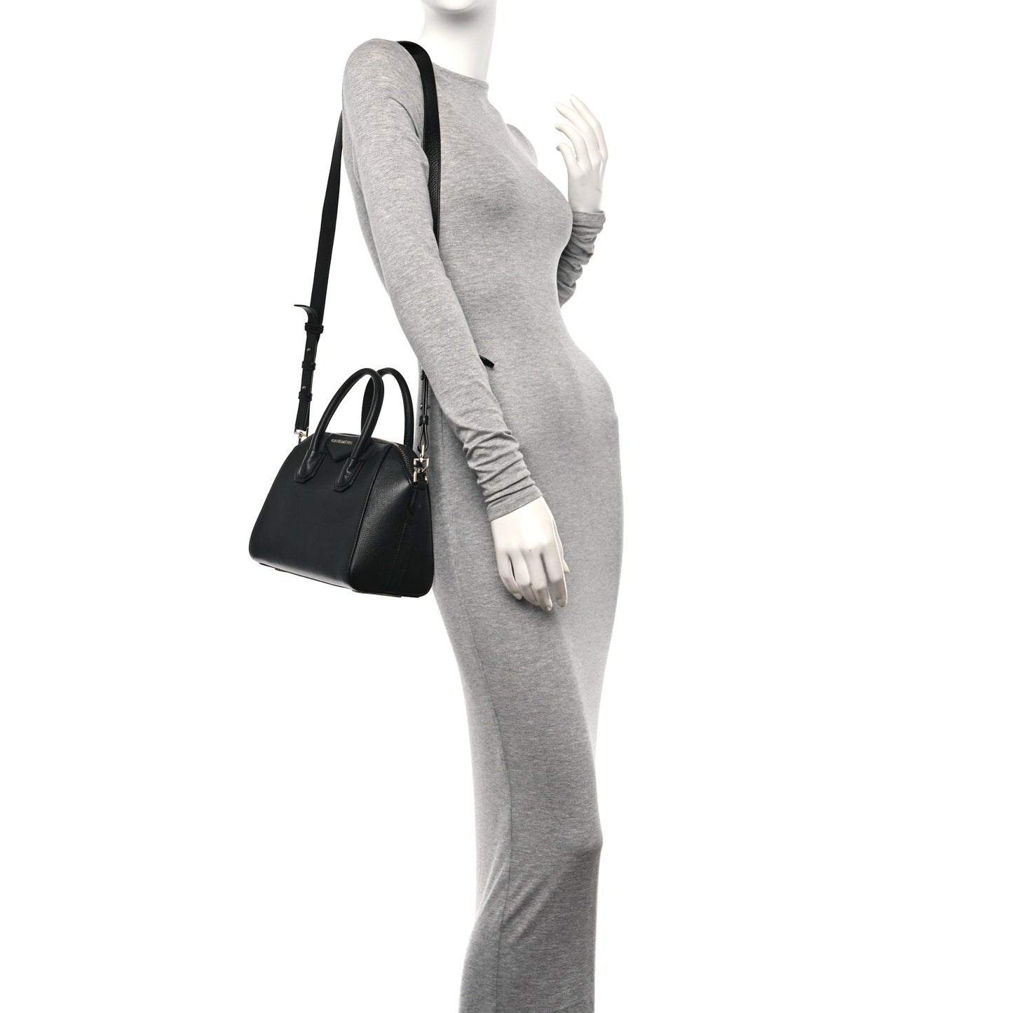 Sugar Goatskin Mini Antigona Black