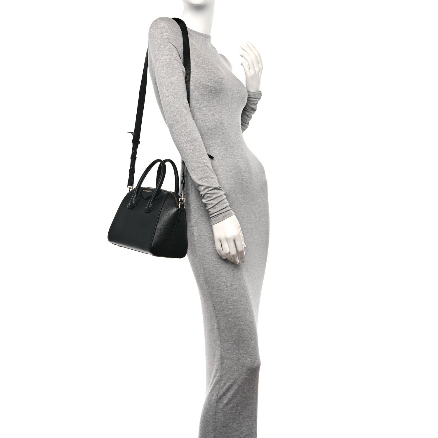 Givenchy Sugar Goatskin Mini Antigona Black 2 of 15