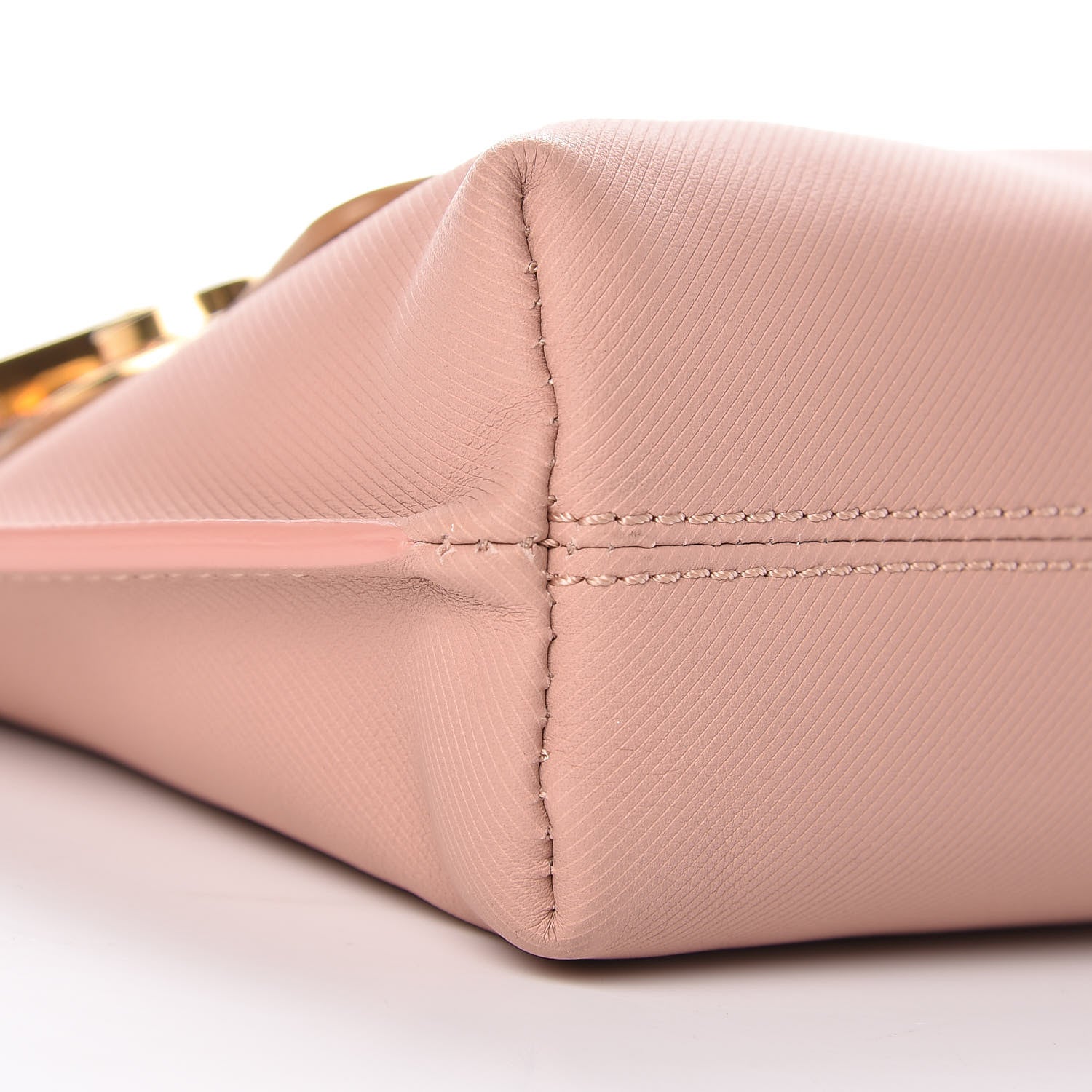 Burberry Trench Calfskin Medium Zip Lock Pouch Ash Rose Pale Clementine 9 of 10
