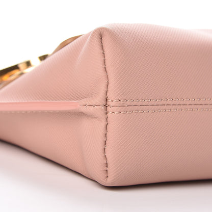 Burberry Trench Calfskin Medium Zip Lock Pouch Ash Rose Pale Clementine 9 of 10