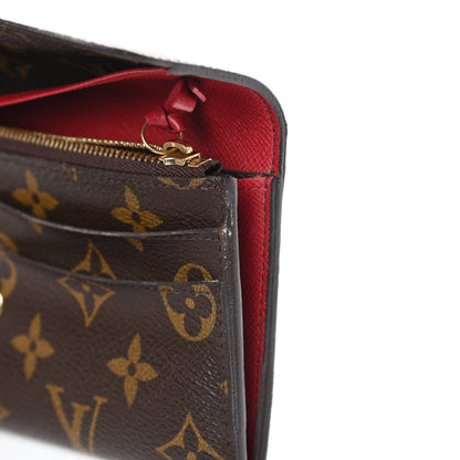 Louis Vuitton Monogram Emilie Wallet Red 10 of 11