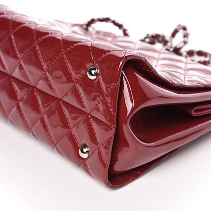 Chanel Patent Quilted Timeless CC Shopping Tote Red 9 of 10