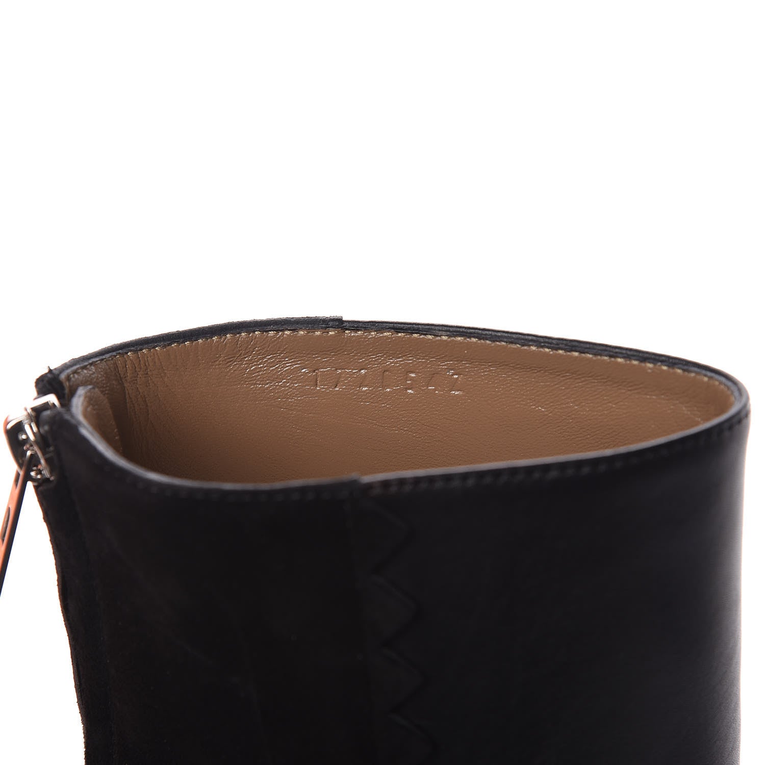 Hermes Calfskin Velvet Goatskin Womens Proof Low Boot 38.5 Black 8 of 9
